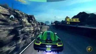 Asphalt 8 Iceland Gate Drift Koenigsegg Agera R with 2 boosts 80200