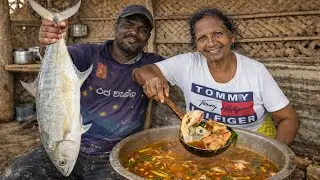 තැම්බුම් හොද්දට මා දැල් මාළු| කට්ටාවො පිරුණු මා දැල් වඩිය #fishinglife #fishingvideo #seafood