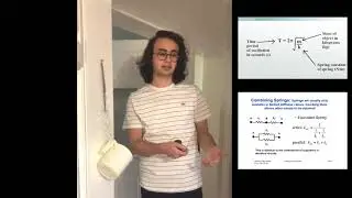 Finding Spring Constant with Different Equations in Real Life, Physics 101 Video- Alphan Uzun