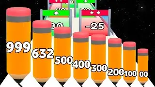 Long Pencil run vs Bottle Jump 3D - All Level Gameplay (NOOB vs PRO vs HACKER) New Update