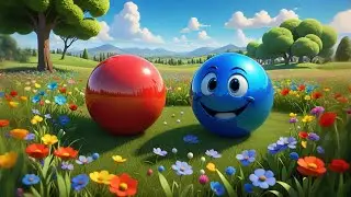 Three Bouncing Balls Know Up and Down | Nursery Rhymes for Kids | Baby Songs and Preschool Learning