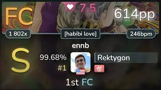 Rektygon | Chata - ennb [habibi love] +HR 99.68% (#1 614pp FC) - osu!