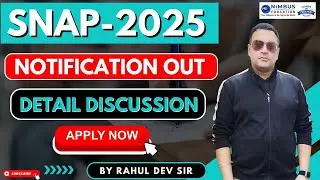 SNAP-2025 | Notification Out | Detail Discussion | Apply now