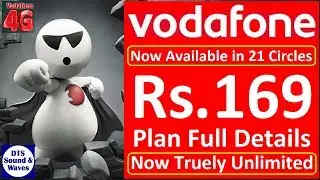Vodafone 169 Plan/Offer Full Details || DTS || Now Truely Unlimited Calls ||