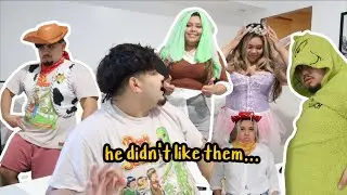 COUPLES SPOOKTOBER | RATING OUR DIY COSTUMES *FUNNY AF*