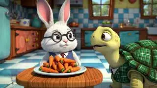 Rabbit vs Turtle &ndash; Funny Carrot Guard | Mellow Cartoon Animation for Kids