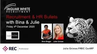 RECRUITMENT AND HR BULLETS WITH JAGUAR WHITE RECRUITMENT AND PLAIN TALKING HR