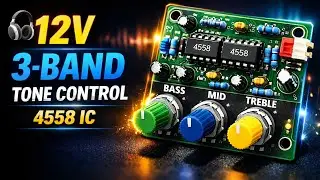 🔥 12V Single Supply 3-Band Tone Controller | Smooth Bass Mid Treble/ Sinhala| TW ACADEMY සිංහල 