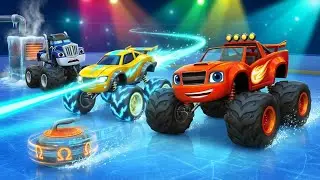 Blaze and the Monster Machines FULL Episode | Anti-Friction Curling: Rotational Friction! 🧊