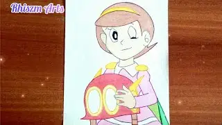 How To Draw Perman character Pako/Sumire Hoshino Step by Step|Perman Pako/Sumire Drawing|Rhiszm Arts