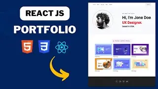 Create A React Portfolio Website | React JS Website