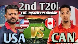 Canada vs US America T20i Match Prediction | 2nd T20 Match Pitch Report |🌍 Utrecht