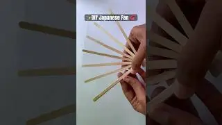 DIY Japanese Fan With Popsicle Sticks | Ice cream stick Craft | Art beats