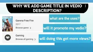 What Is The Use Of Game Titles/Game In Video Description/What Is Game Title/Game Browser/