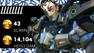 JAKE INSANE SIGMA - 43 ELIMS! [ OVERWATCH SEASON 25 TOP 500 ]