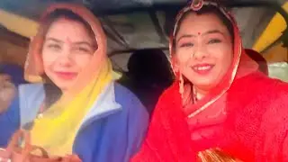 दोनों बहने करणी माता के दर्शन करने गये 😍बीकानेर का camel festival ￼🐪देखा @neetu.rajawat4569 