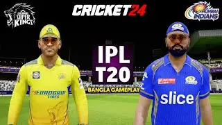 CSK vs MI - IPL T20 Match With Impact Player Rule - Cricket 24 Gameplay