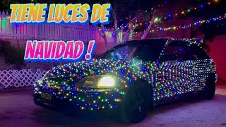 Instalando luces de navidad al honda civic 