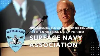 Adm. Daryl Caudle, commander USFFC, speaks at 37th Annual Surface Navy Association Symposium