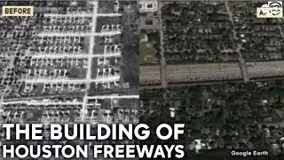 A before and after look at Houston freeways from 1940s to present