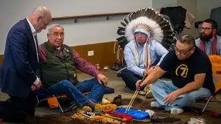 UFA Pipe Ceremony led by Elder Clarence Wolfleg