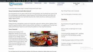 Best Food festivals In Australia