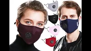 2020 In Stock Cloth Design Face Mask Dust Respirator Washable Reusable Masks With Filter Pad Protect