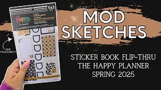 Mod Sketches | Sticker Book Flip-Thru | The Happy Planner Spring 2025