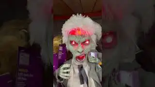 Animated LED Zombie from Home Depot!!🧟&zwj;♂️ #shorts #animated #homedepot #halloween #halloweendecor