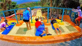 6 Lanes Race Waterslide at Six Flags Hurricane Harbor Oaxtepec 🇲🇽 