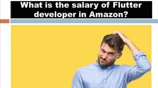 What is the salary of Flutter developer in Amazon