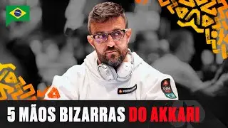 Mãos INACREDITÁVEIS do Akkari! ♠️ PokerStars Brasil