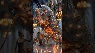 Beauty and the Bot | A Warrior and Her Futuristic Beast V18 #shorts