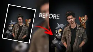 Tom And Jerry Realistic Photo Editing in Your Phone | Photo Editing Tutorial | RAYVIN EDITZ
