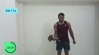 30 Sec Dumbbell Biceps Curl Challenge: 6kg One-Handed