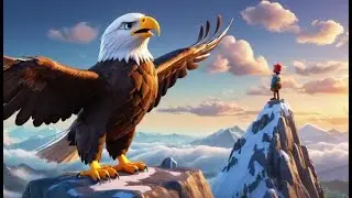 Gliding Eagle Soars High | English Nursery Rhyme for Kids | Baby Songs