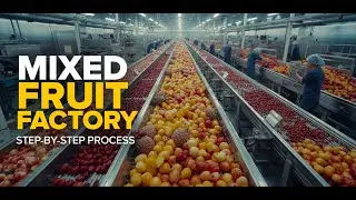 inside a mix fruit factory  process step by step