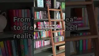 Built in bookshelves with rolling ladder