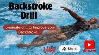 Quick Learn - Backstroke one arm drill | Master Techniques | #swimming #youtube #video #backstroke 