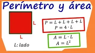 Como hallar el area y perimetro de un cuadrado