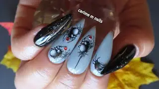 🕸#halloweendesign🦇 #halloween dise&ntilde;o en u&ntilde;as 🕸