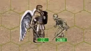 Very close Archangel vs Skeleton battle!