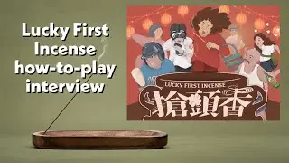 Lucky First Incense How-to-play and interview at Spiel 2023 at the @taiwanbgdesign booth