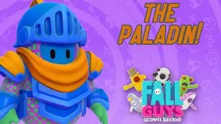 FALL GUYS PALADIN KNIGHT SKIN GAMEPLAY! (DRAGON HUGGER DLC COSTUME PACK SKIN SHOWCASE AND GAMEPLAY!)