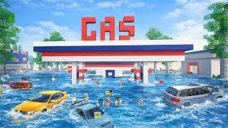 INSANE WATERFLOOD HITS THE GAS STATION | SCHOOL PARTY CRAFT |