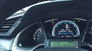 2016 Honda Civic Center console Glitch Errors  Recreate and Reset