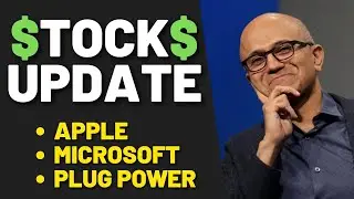 Plug Power stock, Apple stock and Microsoft stock update, analysis and forecast