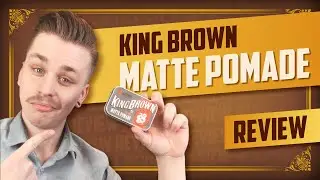 Matt-Pomade aus der Tabakdose | King Brown Matte Pomade Review | english subtitles
