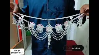 pure silver waist belt 😻full peti chandi ki 🔥 305 gram silver kamarband price  #kamarband #halfpeti 