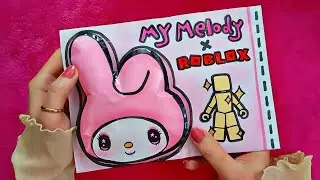🍓 Paper Diy 🍓 ROBLOX Outfit For My Melody 🎀 SANRIO Blind Bags Asmr Unboxing